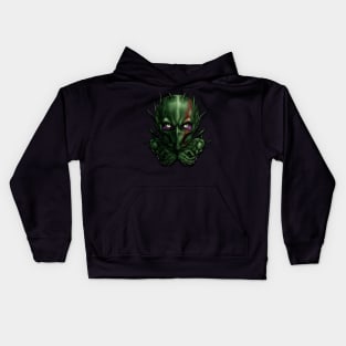 strange alien warrior Kids Hoodie